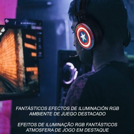 Marvel Auriculares Gaming Captain America 001 Multicolor